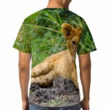 yanfind Adult Full Print T-shirts (men And Women) Big Fur Hunter Danger Lioness Cub Carnivore Panthera
