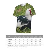 yanfind Adult Full Print T-shirts (men And Women) Cute Farm Grass Beak Waterfowl Outdoors Wild Duck Goose Wildlife Drake Feather