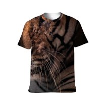 yanfind Adult Full Print T-shirts (men And Women) Attentive Bengal Big Cat Calm Creature Curious Ecosystem Endangered Fauna Fur Gaze
