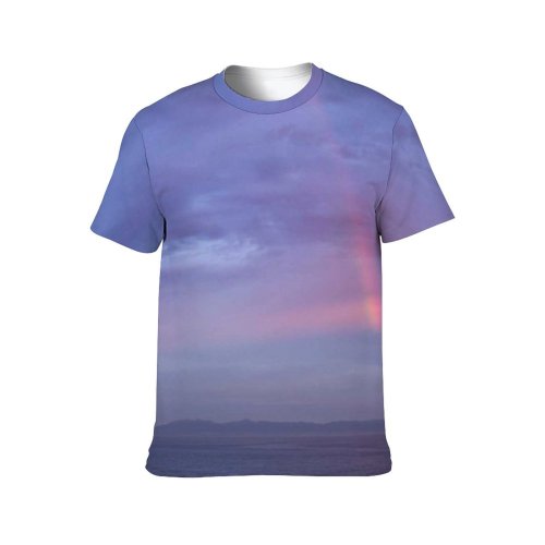 yanfind Adult Full Print T-shirts (men And Women) Dawn Sunset Storm Evening Travel Seascape Dusk Outdoors