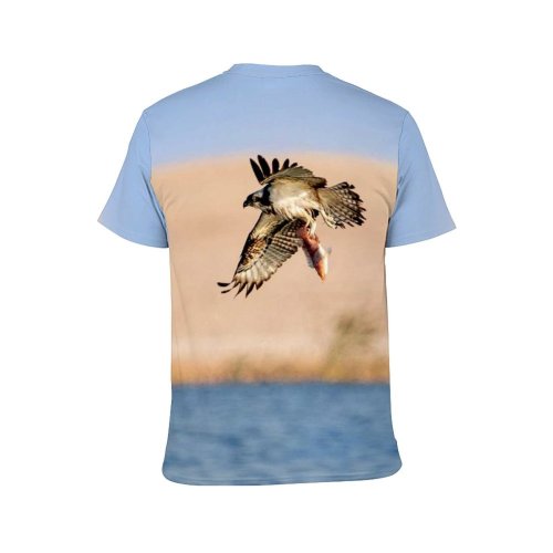 yanfind Adult Full Print T-shirts (men And Women) Flight Bird Sand Freedom Seagulls Beak Eagle Outdoors Wild Fly Wildlife Wing
