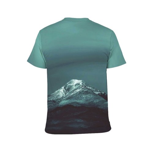 yanfind Adult Full Print T-shirts (men And Women) Clouds Dark Frost Frosty Frozen High Landscape Peak Night Outdoors