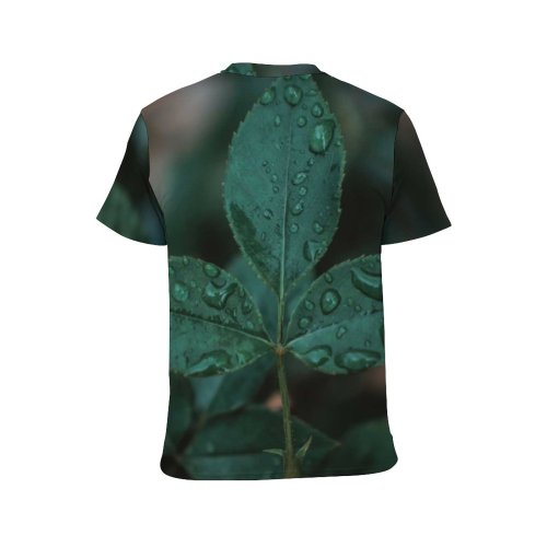 yanfind Adult Full Print T-shirts (men And Women) Light Texture Garden Abstract Dew Fall Flower Outdoors Raindrop Drop