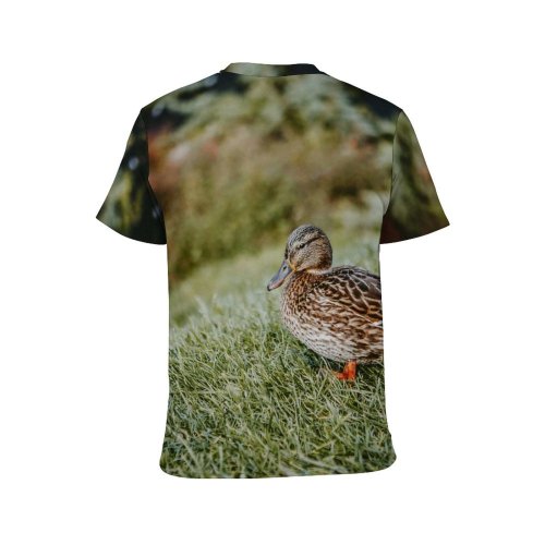 yanfind Adult Full Print T-shirts (men And Women) Avian Beak Biology Bird Creature Duck Ecosystem Fauna Foliage Fowl Freedom