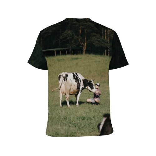 yanfind Adult Full Print T-shirts (men And Women) Backstage Beef Bovine Bull Cattle Cow Dairy Farm Farming Farmland Field Filming