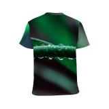 yanfind Adult Full Print T-shirts (men And Women) Dew First Grass Leaf Petals Plant Forest Drops Waterdrops Weeds