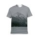 yanfind Adult Full Print T-shirts (men And Women) Cloudy Coniferous Cool Countryside Dramatic Fir Forest Freeze Frost Frozen Geology
