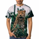 yanfind Adult Full Print T-shirts (men And Women) Big Portrait Giraffe Outdoors Wild Jungle Safari Wildlife Danger Camouflage