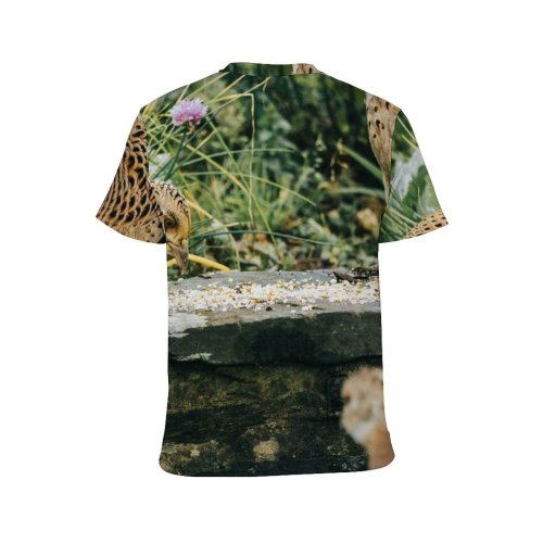 yanfind Adult Full Print T-shirts (men And Women) Grass Park Hen Outdoors Wild Hunter Beautiful Wildlife Wing Feather Biology Poultry