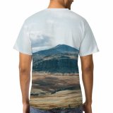 yanfind Adult Full Print T-shirts (men And Women) Snow Dawn Sunset Summer Desert Hill Fall Travel Cloud Volcano Outdoors Valley