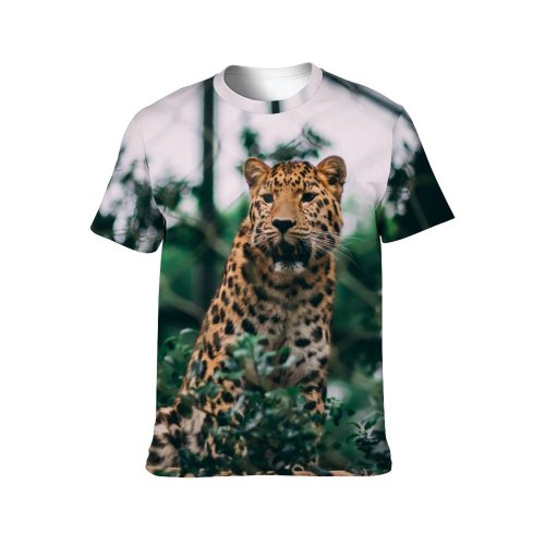yanfind Adult Full Print T-shirts (men And Women) Big Portrait Giraffe Outdoors Wild Jungle Safari Wildlife Danger Camouflage