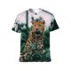 yanfind Adult Full Print T-shirts (men And Women) Big Portrait Giraffe Outdoors Wild Jungle Safari Wildlife Danger Camouflage