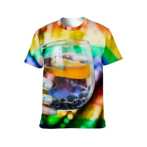 yanfind Adult Full Print T-shirts (men And Women) Fashion Glass Cute Creativity Child Fun Nightlife Leisure Handmade Motley Crafts