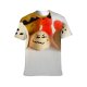 yanfind Adult Full Print T-shirts (men And Women) Bird Breakfast Easter Egg Chicken Hen Rabbit Toy Traditional Shell Still