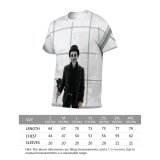 yanfind Adult Full Print T-shirts (men And Women) Art Makeup Attire Roses Contemporary Costume Creepy Dead Face Facial Expression Fashion