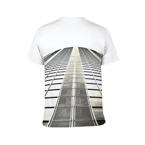 yanfind Adult Full Print T-shirts (men And Women) Architectural Design Architecture Building City Construction Contemporary Corporate Expression Exterior Facade Futuristic