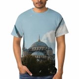 yanfind Adult Full Print T-shirts (men And Women) Dawn Sunset Building Architecture Travel Outdoors Religion Dome Traditional Worship Ancient Sacred