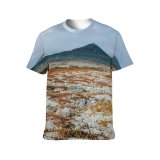 yanfind Adult Full Print T-shirts (men And Women) Snow Desert Winter Hot Travel Rock Volcano Outdoors Lava Scenic Geology Tundra