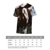 yanfind Adult Full Print T-shirts (men And Women) Countryside Agriculture Grass Grassland Milk Outdoors Cow Rural Pasture Cattle Curiosity Pastoral
