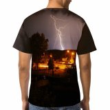 yanfind Adult Full Print Tshirts (men And Women) Storm Dark Tree Thunder Landscape Night