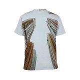 yanfind Adult Full Print T-shirts (men And Women) City Building Architecture High Travel Outdoors Urban Perspective Cityscape Downtown