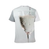 yanfind Adult Full Print T-shirts (men And Women) Bar Clear Cocktail Space Details Martini Negative Pouring Strain Strainer Wine Glass
