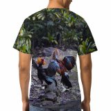 yanfind Adult Full Print T-shirts (men And Women) Wood Bird Agriculture Farm Leaf Tree Travel Hen Outdoors Tropical Wildlife Rainforest