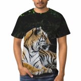 yanfind Adult Full Print T-shirts (men And Women) Fur Cat Wild Hunter Jungle Wildlife Angry Danger Staring Stripe