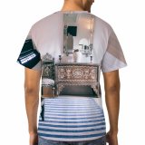 yanfind Adult Full Print T-shirts (men And Women) Apartment Bed Bedroom Cabinet Carpet Chair Comfort Cozy Curtain Decoration Design