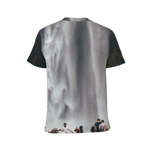 yanfind Adult Full Print T-shirts (men And Women) Landscape Mist Lake Park River Travel Motion Volcano Outdoors Recreation Rainbow Scenic