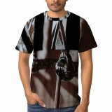 yanfind Adult Full Print T-shirts (men And Women) Wood Fashion Art Dark Architecture Retro Traditional Abandoned Hanging Family Machinery