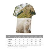 yanfind Adult Full Print T-shirts (men And Women) Landscape Summer Countryside Agriculture Grass Travel Outdoors Rural Pasture Daylight Cattle Hayfield