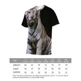 yanfind Adult Full Print T-shirts (men And Women) Attentive Calm Carnivore Chordate Concentrate Space Dangerous Daylight Dry Fauna Felidae