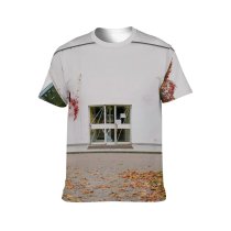yanfind Adult Full Print T-shirts (men And Women) Architecture Autumn Building City Construction Contemporary Space Cottage Daytime Design District Doorway