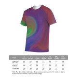 yanfind Adult Full Print T-shirts (men And Women) Art Creativity Surreal Rainbow Pastel Artistic Watercolor Acrylic Canvas Psychedelic