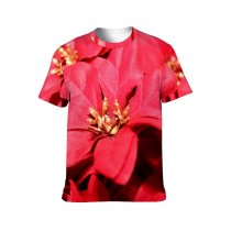 yanfind Adult Full Print Tshirts (men And Women) Artificial Bloom Botanical Christmas Closeup Colorful December Decor Decorate
