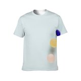 yanfind Adult Full Print T-shirts (men And Women) Art Space Abstract Design Round Rainbow Artistic Motley