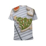yanfind Adult Full Print T-shirts (men And Women) Aroma Assorted Baked Blurred Candy Cane Celebrate Christmas Colorful Cookie Cooling Creative