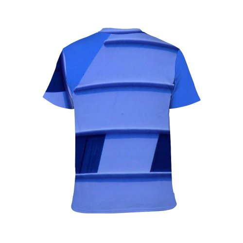 yanfind Adult Full Print T-shirts (men And Women) Abstract Slanting Slant Slanted Angled Angles Diagonals Leaning Block Flats Apartments
