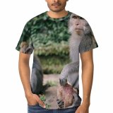 yanfind Adult Full Print T-shirts (men And Women) Cute Fur Baboon Monkey Hairy Wild Baby Funny Jungle Wildlife Little