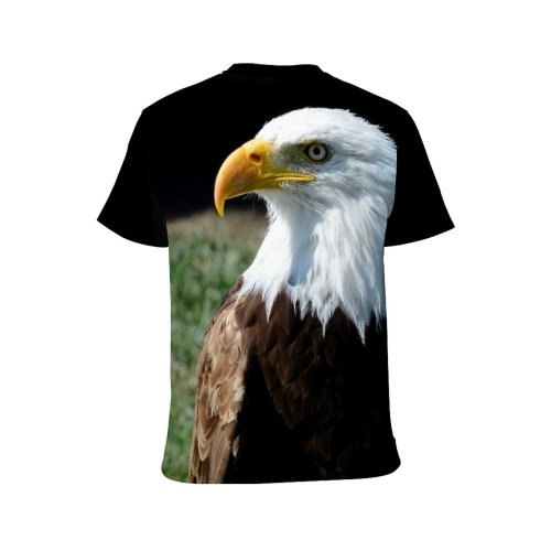 yanfind Adult Full Print T-shirts (men And Women) Avian Bald Eagle Beak Bird Prey Feather Plumage Wildlife