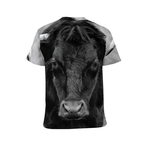 yanfind Adult Full Print T-shirts (men And Women) Calf Cattle Country Countryside Cow Eyelash Eyes Face Farmland Field Fur