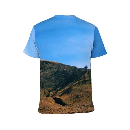 yanfind Adult Full Print T-shirts (men And Women) Landscape Sand Summer Desert Countryside Hill Grass Tree Travel Grassland Rock