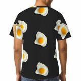 yanfind Adult Full Print T-shirts (men And Women) Healthy Dawn Meal Hot Breakfast Egg Cooking Health Bacon Ingredients Delicious Still