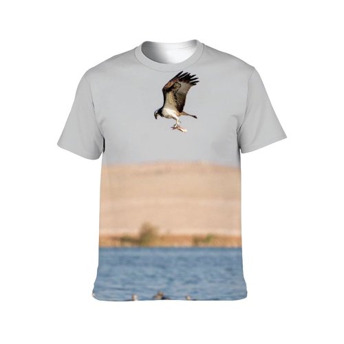 yanfind Adult Full Print T-shirts (men And Women) Flight Bird Lake River Freedom Travel Seagulls Eagle Outdoors Wild Goose Wildlife
