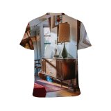 yanfind Adult Full Print T-shirts (men And Women) Audio Bed Cabinet Carpet Classic Comfort Couch Cozy Cushion Decor Decoration Design