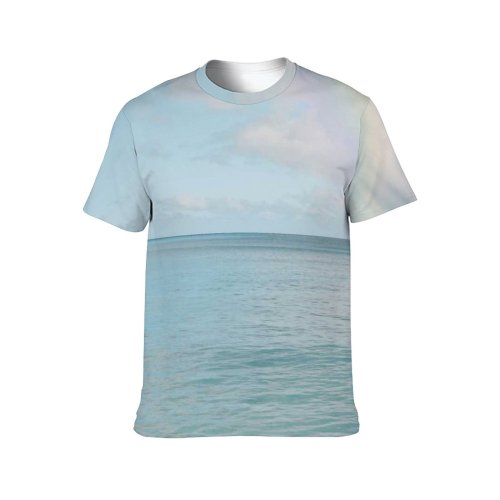 yanfind Adult Full Print T-shirts (men And Women) Sea Beach Vacation Sand Relaxation Ocean Summer Travel Tropical Leisure