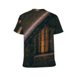 yanfind Adult Full Print T-shirts (men And Women) Apartment Atmosphere Blizzard Cloudy Contemporary Cottage Countryside Dark Defocused Dramatic Dwell Evening