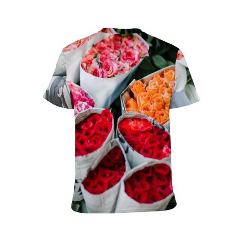 yanfind Adult Full Print T-shirts (men And Women) Aroma Assorted Bloom Bouquet Bud Bunch Celebrate Choice Colorful Craft