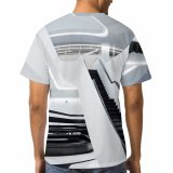 yanfind Adult Full Print T-shirts (men And Women) Technology Architecture Design Fast Empty Perspective Futuristic Designing Data Contemporary